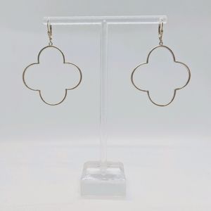 Heidi Klum Clover Sterling Silver Hoop Earrings